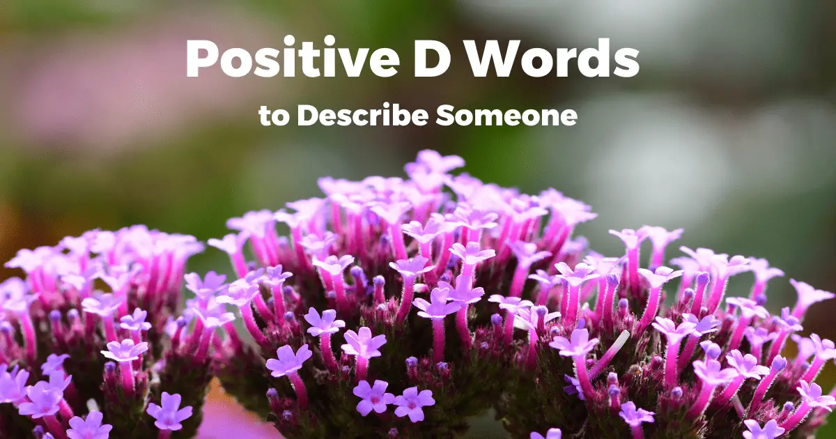 Discover the 135 Best Positive Words That Start With D